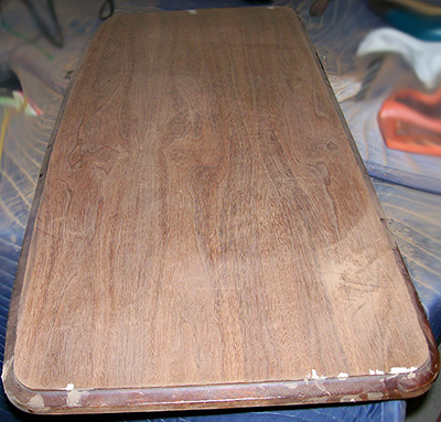 Damage to the bench top finish was extensive. Damage to the bench top finish was extensive.