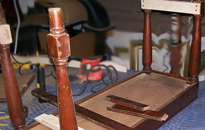 The bench experienced significant structural damage. The bench experienced significant structural damage.