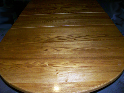Like new after a complete refinish to the top.